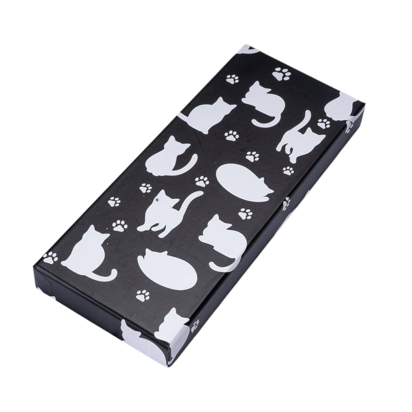 Black White Cat 2 Pair Wooden Chopsticks and Chopsticks Rests Gift Set (1/80) - The Continental Ranch