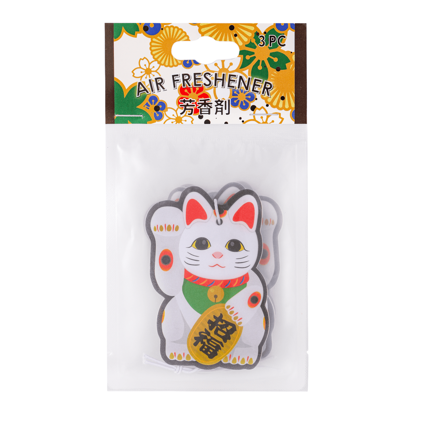 Lucky Cat 3 Piece Air Freshener Pack Sandalwood Scent (6/168) - The Continental Ranch