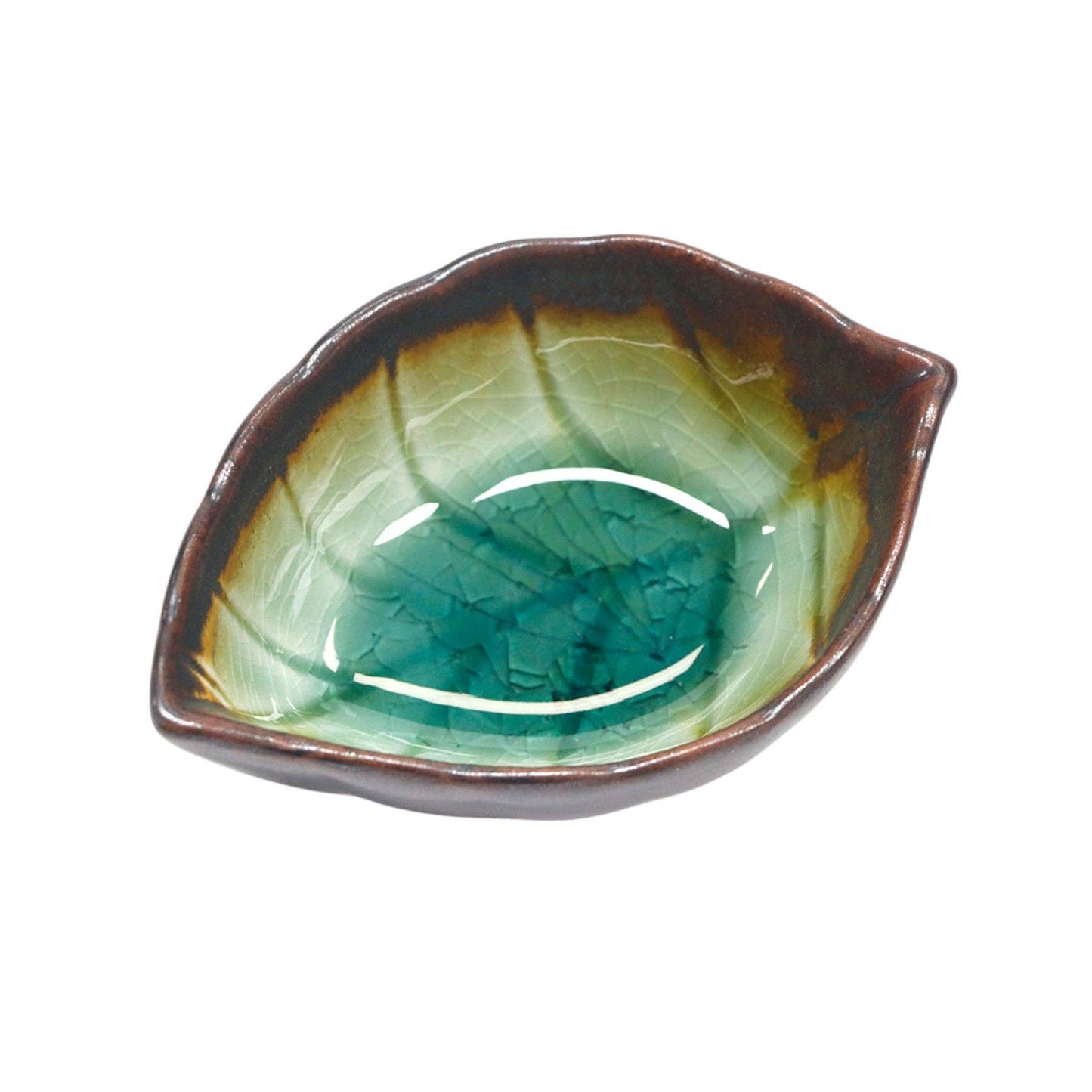 Midori Kannyu 3.5"L Leaf Shape Kozara Dish - The Continental Ranch
