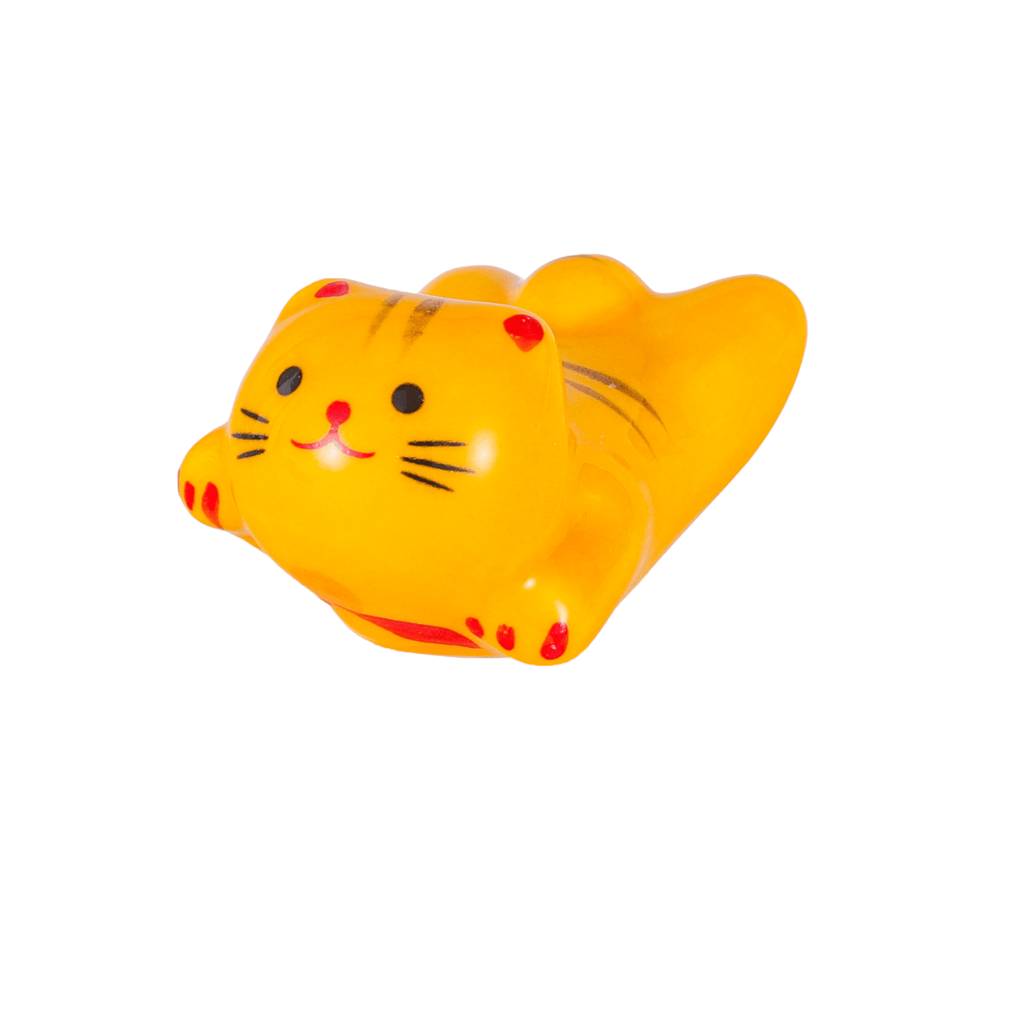 Cat Chopsticks Rest 2"L Yellow (12/288) - The Continental Ranch
