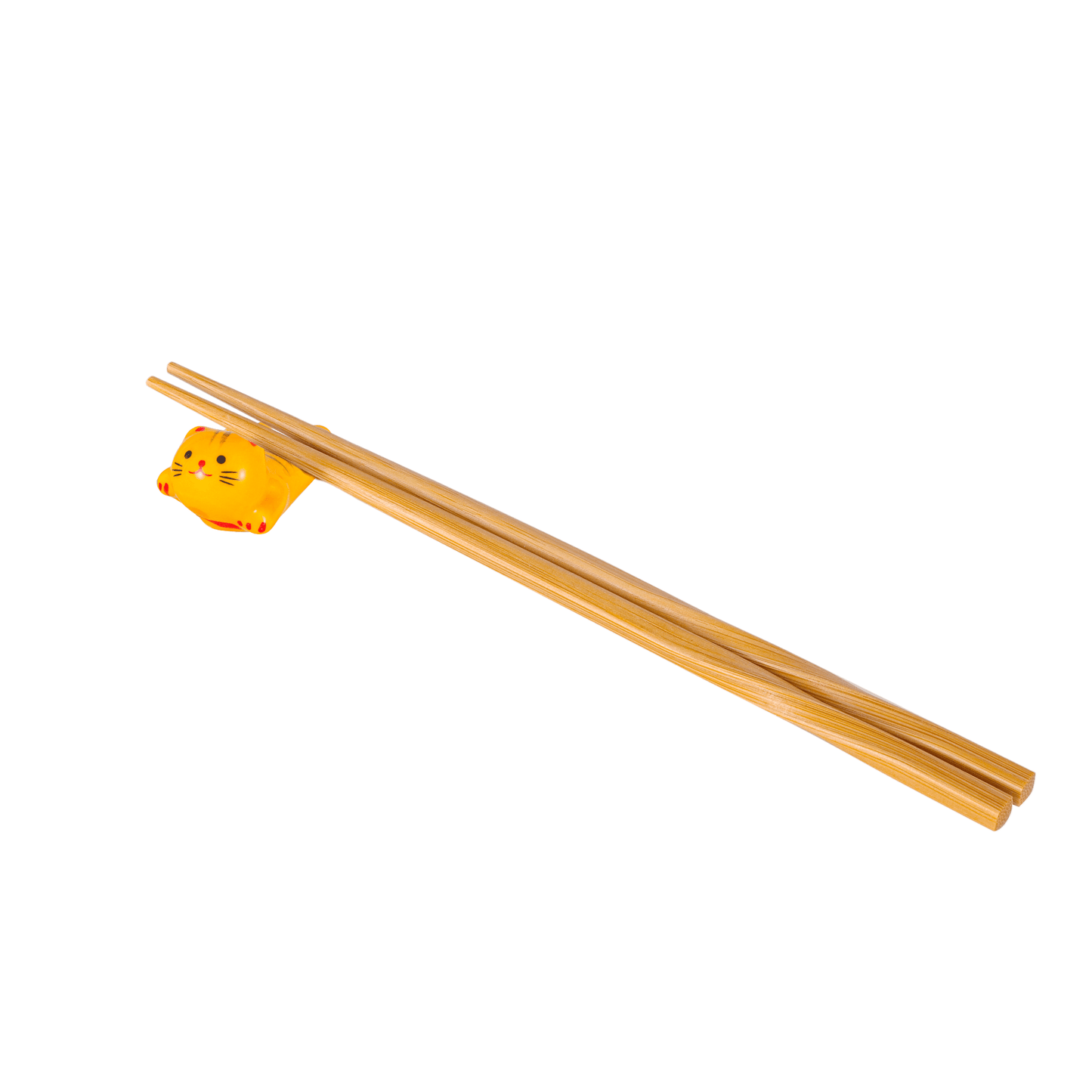 Cat Chopsticks Rest 2"L Yellow (12/288) - The Continental Ranch