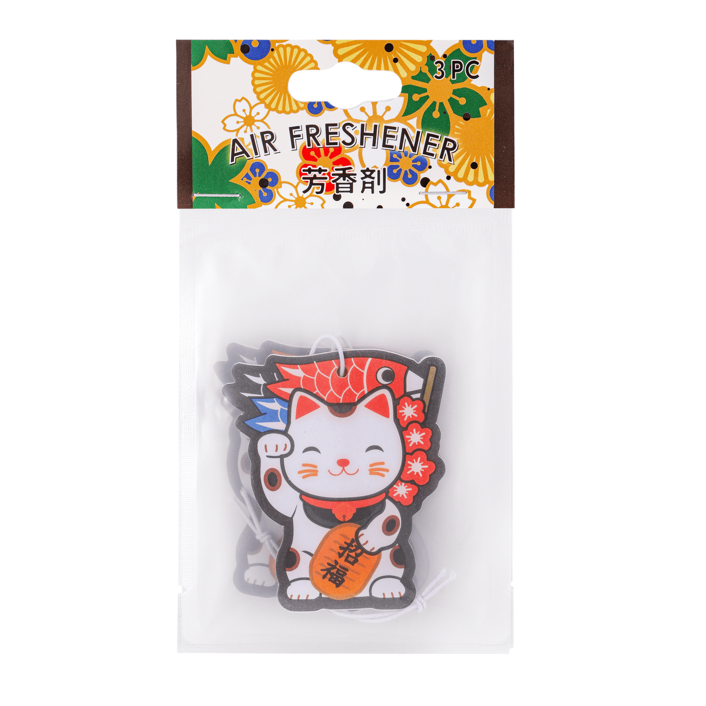 Lucky Cat 3 Piece Air Freshener Pack White Sage Scent (6/168) - The Continental Ranch