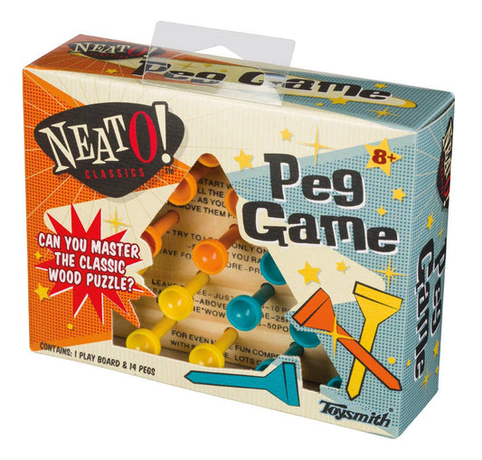 Neato! Classic Wooden Peg Game, Travel Size - Retro Classic - The Continental Ranch