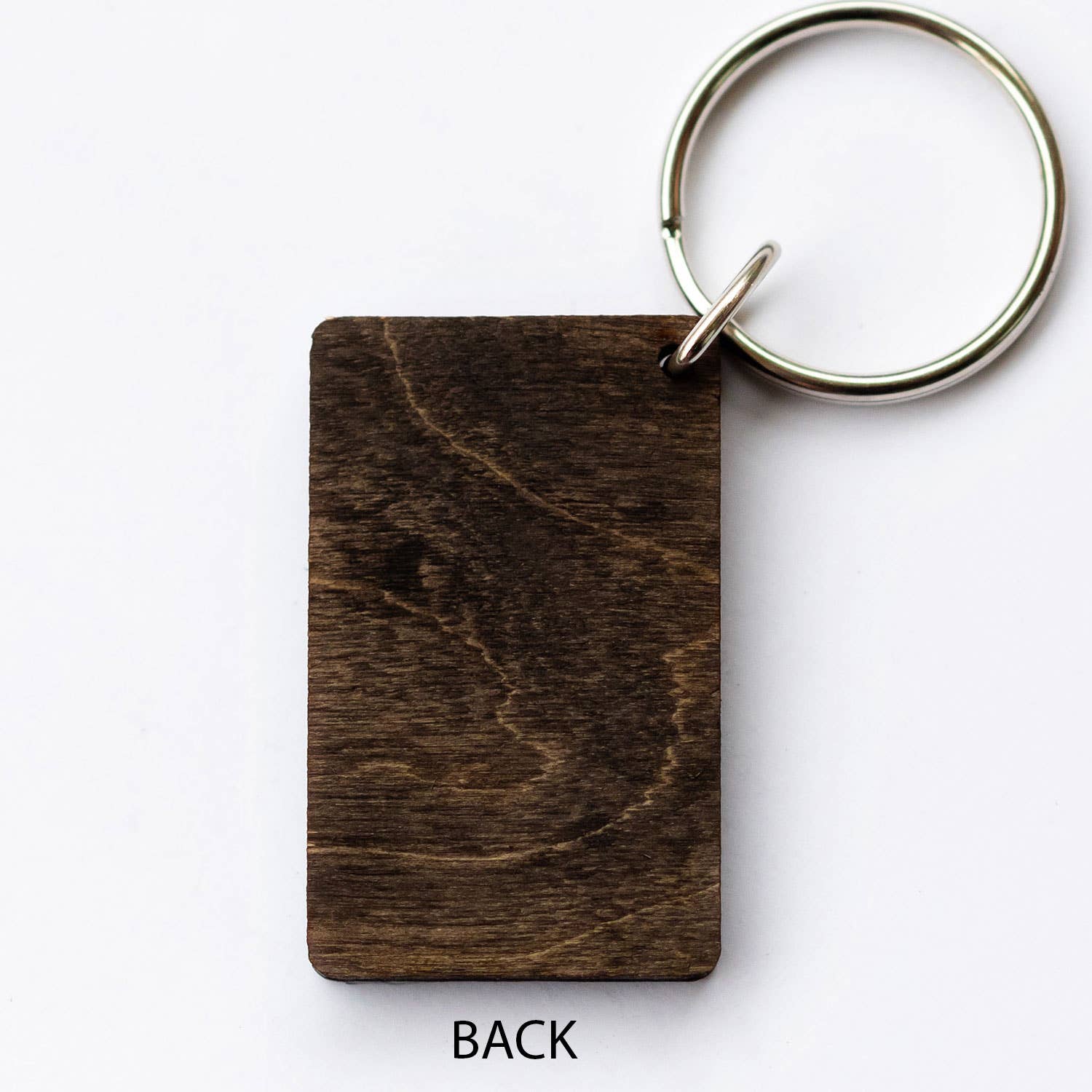 Tarot - 18 - The Moon Full Color Wooden Keychain - The Continental Ranch