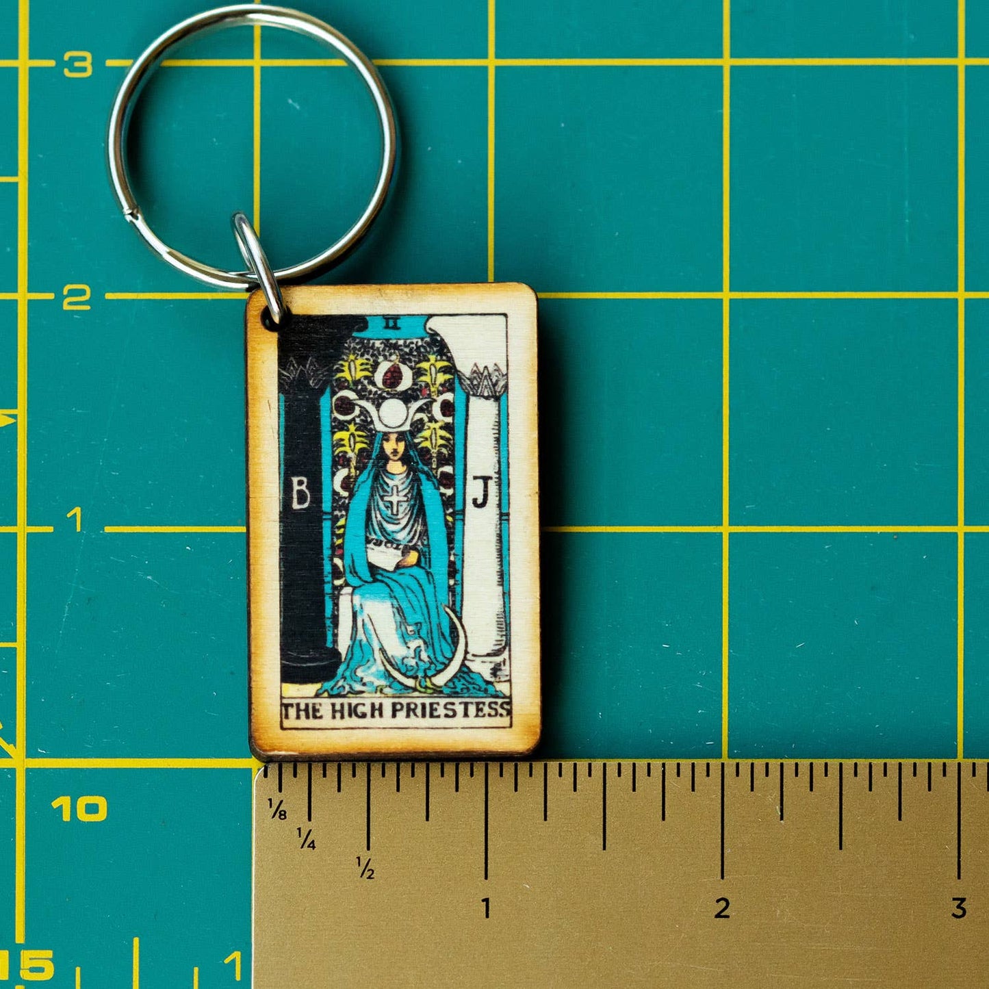 Tarot - 2 - The High Priestess Keychain - The Continental Ranch