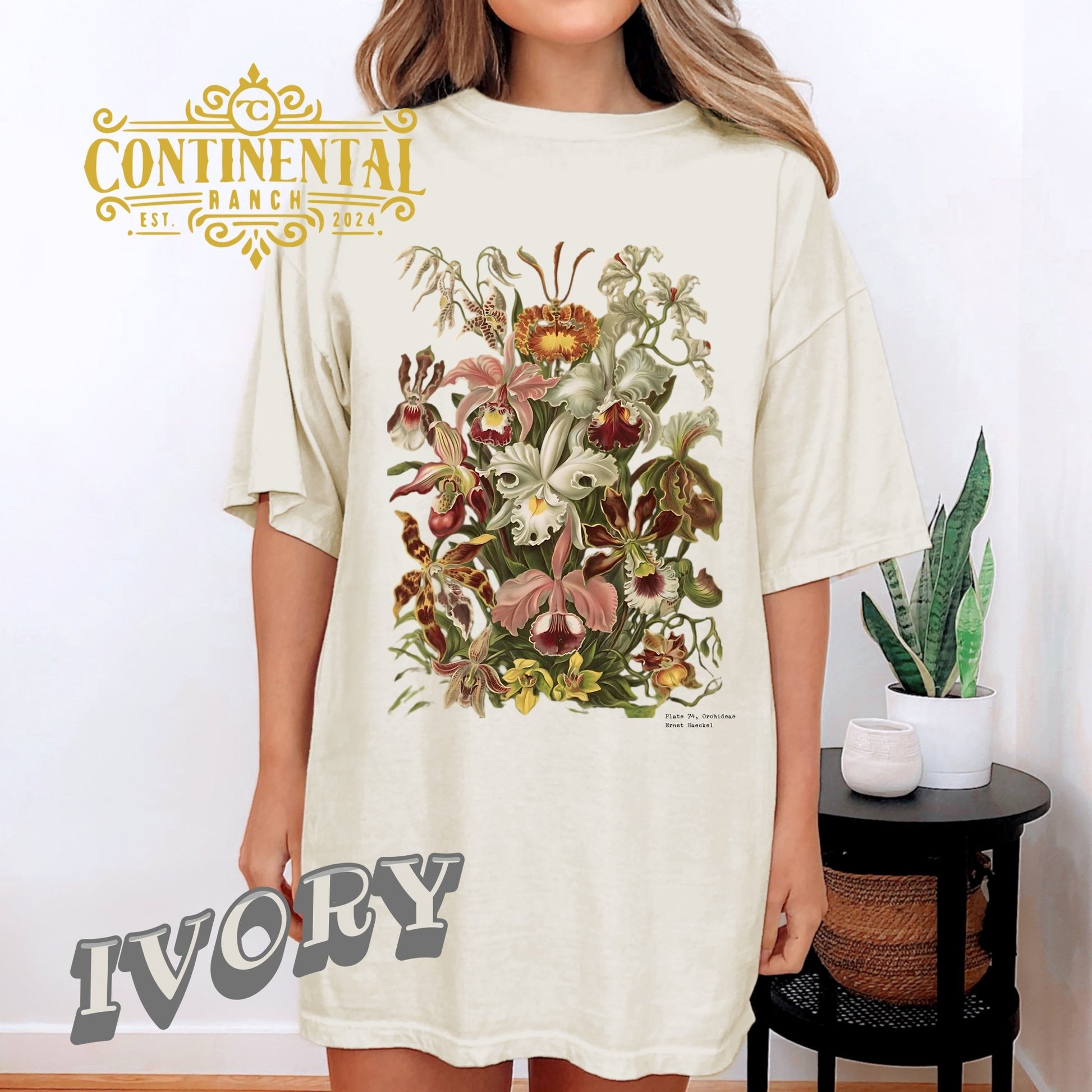 Vintage Botanical Floral T-Shirt — Haeckel Collection Plate 74 - The Continental Ranch