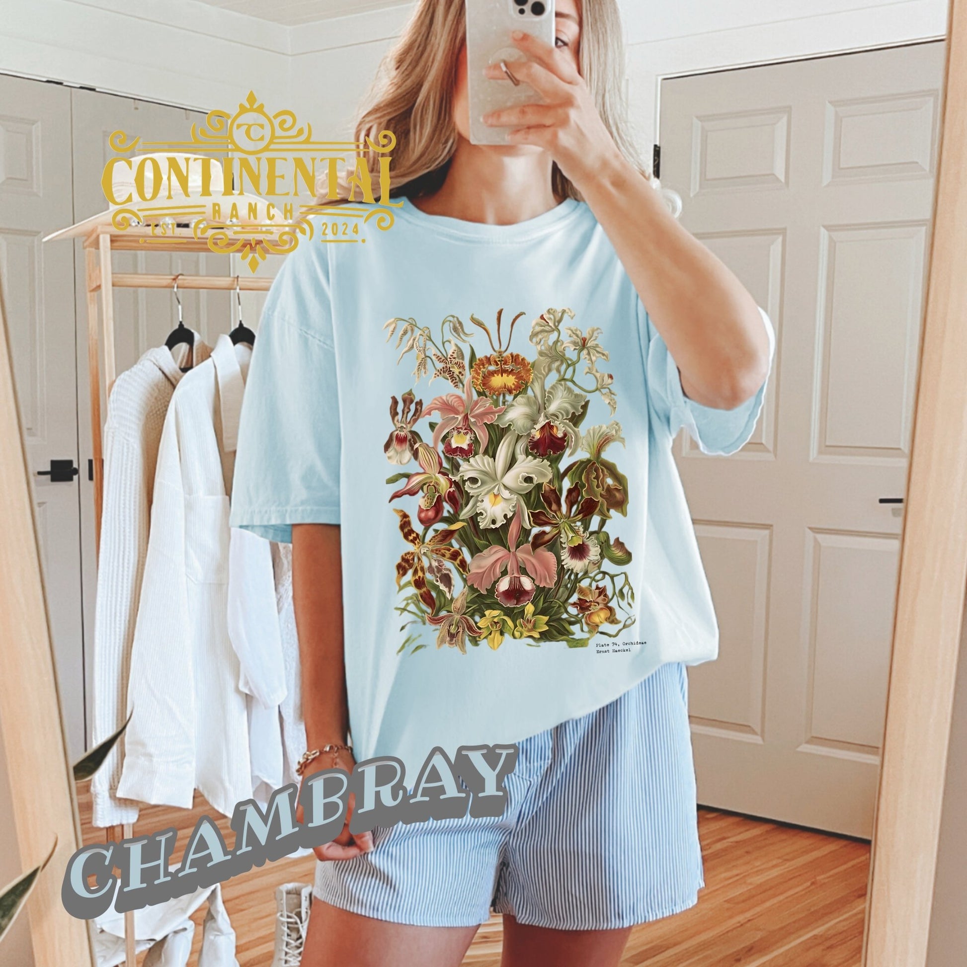 Vintage Botanical Floral T-Shirt — Haeckel Collection Plate 74 - The Continental Ranch