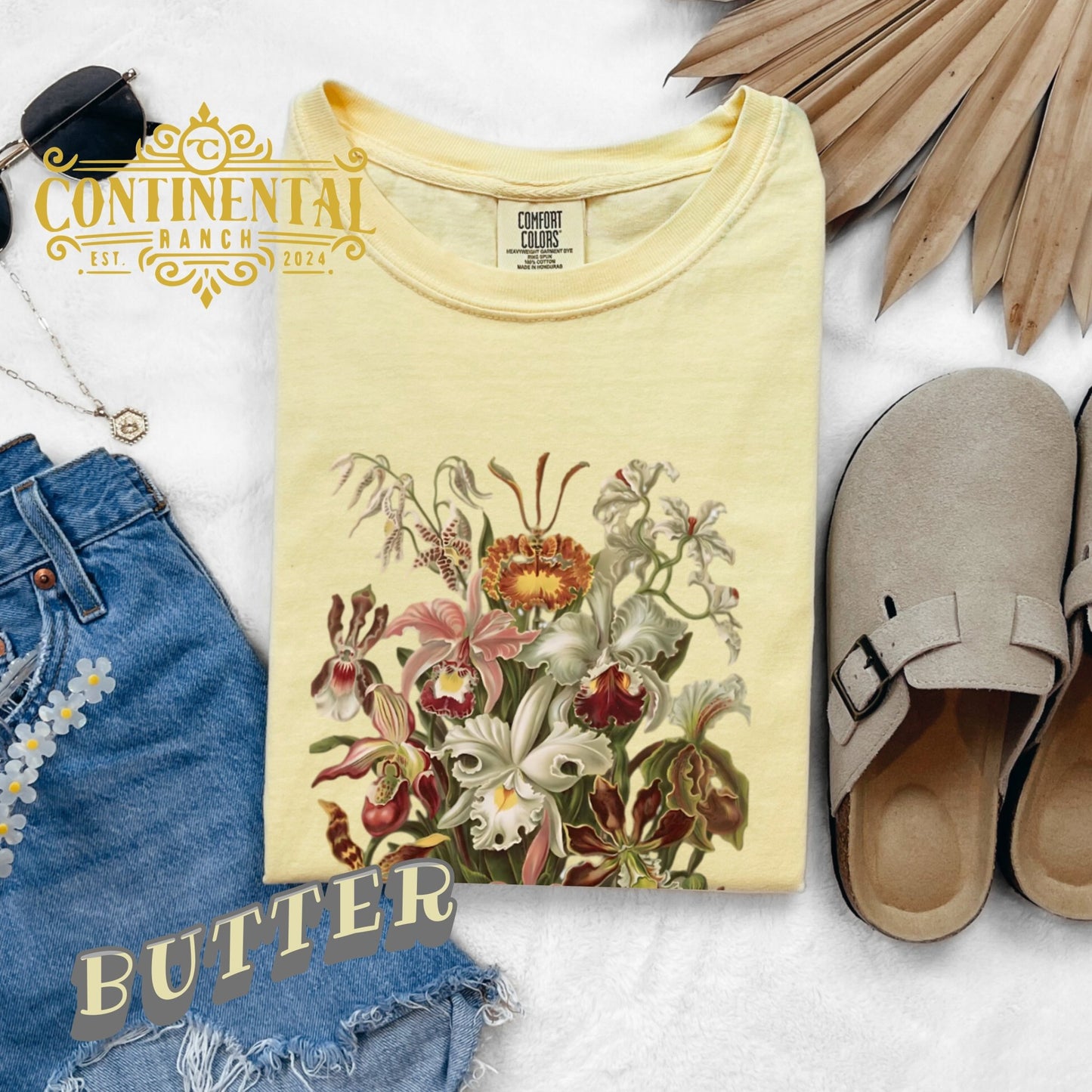 Vintage Botanical Floral T-Shirt — Haeckel Collection Plate 74 - The Continental Ranch