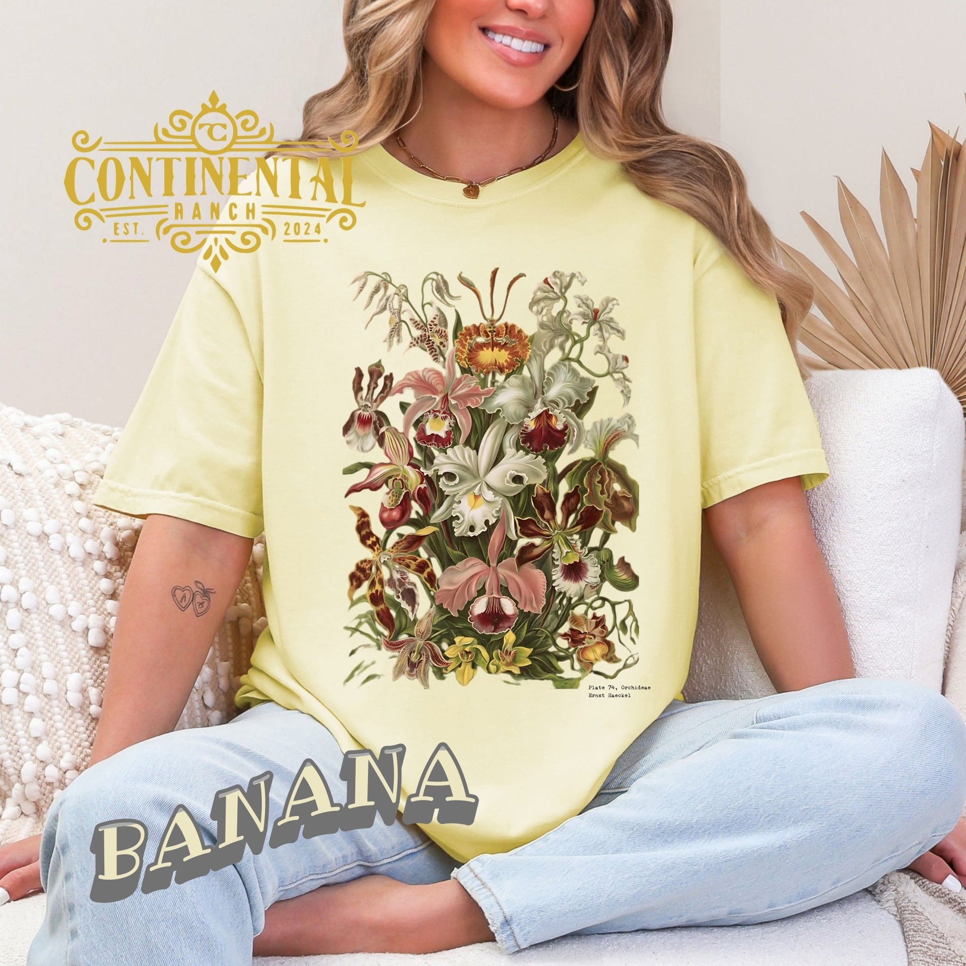 Vintage Botanical Floral T-Shirt — Haeckel Collection Plate 74 - The Continental Ranch